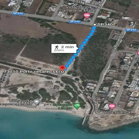 Punta Prosciutto Sea View Facing The Sea With Air Conditioning, Parking And Wi-fi Torre Lapillo